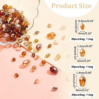  178Pcs Glass Beads GLAA-NB0001-69C-1