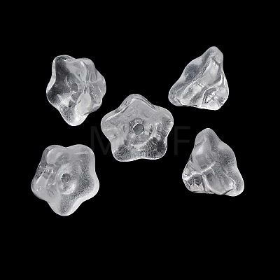 Baking Paint Transparent Glass Beads GLAA-T025-81C-10-1