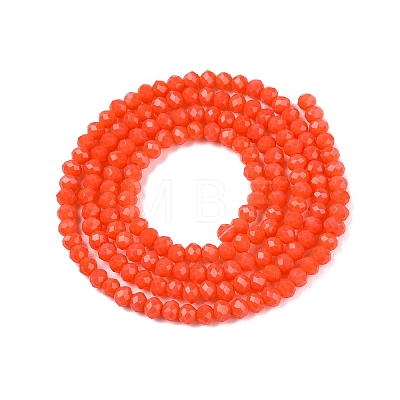 Opaque Solid Color Imitation Jade Glass Beads Strands EGLA-A044-P2mm-D21-1