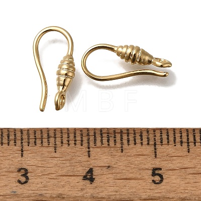 Brass Earring Hooks KK-H502-16G-1