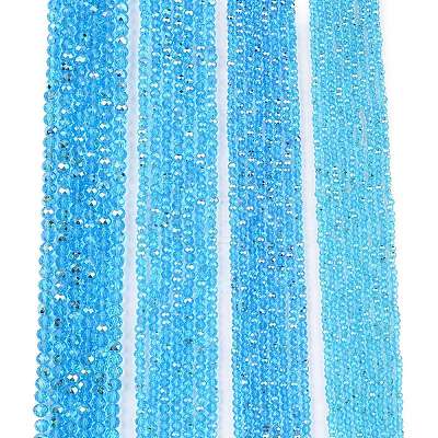 Electroplate Glass Beads Strands EGLA-A044-T2mm-L08-1