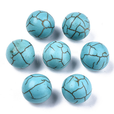 Synthetic Turquoise Beads G-R483-01-12mm-1