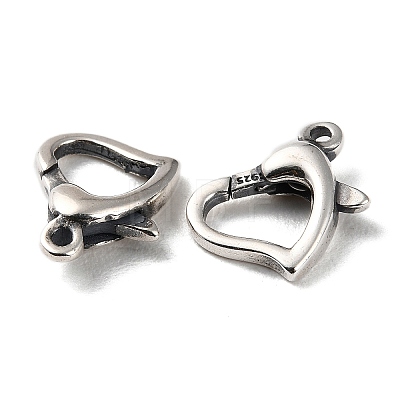 925 Thailand Sterling Silver Lobster Claw Clasps STER-D003-57AS-1