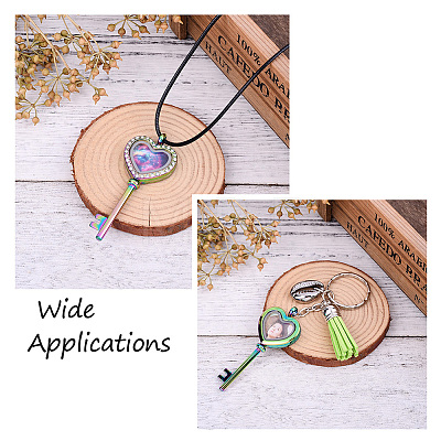 2Pcs 2 Style Alloy Magnetic Locket Pendants PALLOY-TA0002-32M-1