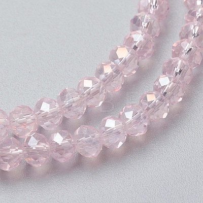 Electroplate Glass Beads Strands EGLA-F124-FR-B05-1