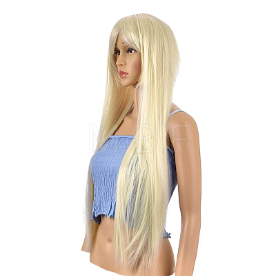 31.5 inch(80cm) Long Straight Cosplay Party Wigs OHAR-I015-11M-1