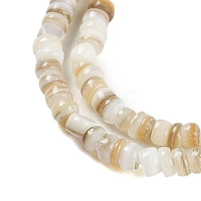Natural Freshwater Shell Beads Strands X-BSHE-H109-13A-1