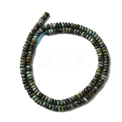 Natural African Turquoise(Jasper) Beads Strands G-L635-A40-4x2mm-1