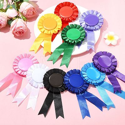 10Pcs Cloth Brooches AJEW-CJC0010-06-1