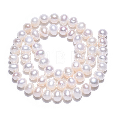 Natural Cultured Freshwater Pearl Beads Strands PEAR-N013-06R-1
