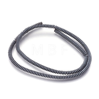 Non-magnetic Synthetic Hematite Beads Strands G-I208-03F-A-4x1mm-1