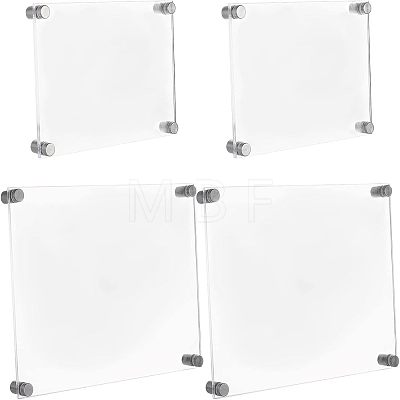  2 Sets 2 Style Rectangle Acrylic Photo Frame AJEW-NB0003-82-1