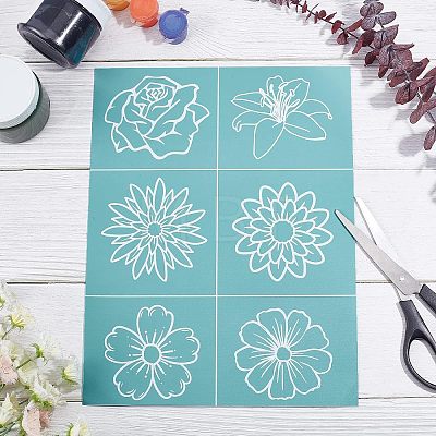 Self-Adhesive Silk Screen Printing Stencil DIY-WH0173-034-1