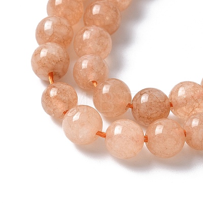 Natural White Jade Beads Strands X-G-F364-11-6mm-2-1