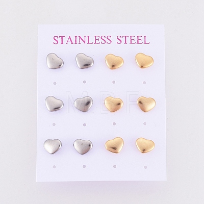 304 Stainless Steel Stud Earrings EJEW-I235-12-1