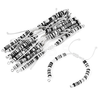 Handmade Polymer Clay Bead Bracelets Making AJEW-TAC00076-1