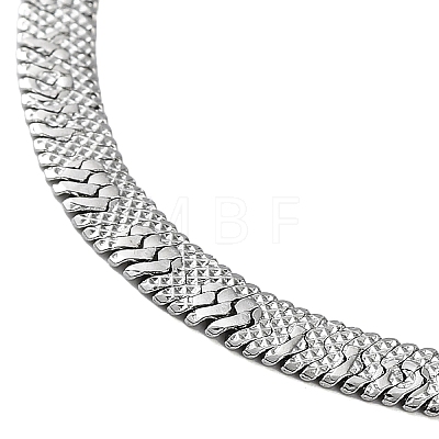 304 Stainless Steel Herringbone Chain Necklaces NJEW-P282-05P-1