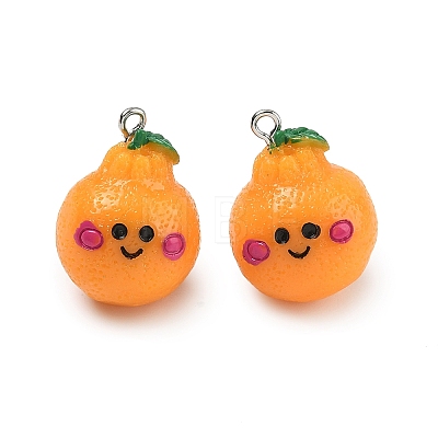 Opaque Resin Pendants RESI-A051-02A-P-1
