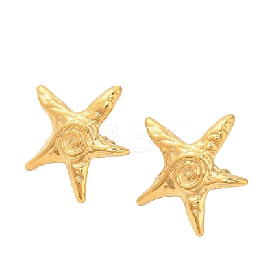 304 Stainless Steel Cuff Earrings LS-EJEW-C162-01G-1