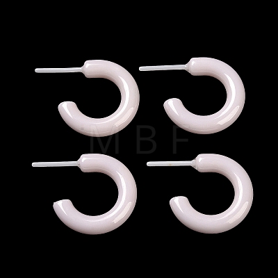 Hypoallergenic Bioceramics Zirconia Ceramic Ring Stud Earrings EJEW-Z023-02F-1