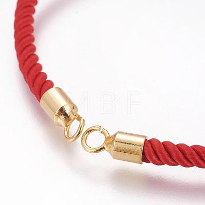 Nylon Cord Bracelet Making MAK-P005-03G-1