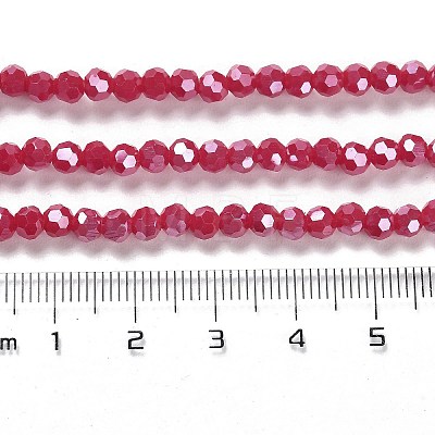 Opaque Glass Beads Strands EGLA-A035-P4mm-A16-1