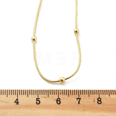 Brass Satellite Chains Necklaces for Women NJEW-D302-16G-1