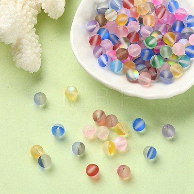 100Pcs Synthetic Moonstone Beads G-YW0001-39A-1