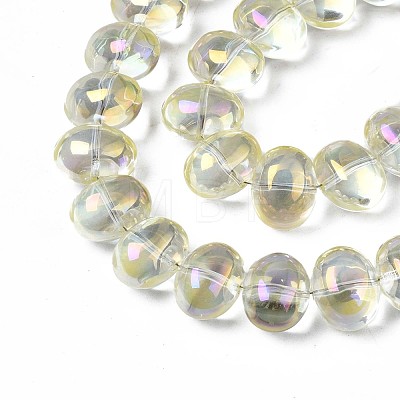 Electroplate Glass Beads Strand EGLA-S188-22-B02-1