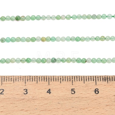 Natural Chrysoprase Beads Strands G-A322-A01-2mm-1