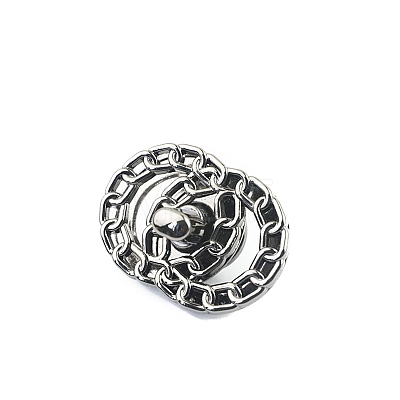 Donut Shape Alloy Decorative Buckles PW-WG19518-03-1