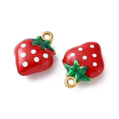 304 Stainless Steel Enamel Pendants SA-L002-20G-04-1