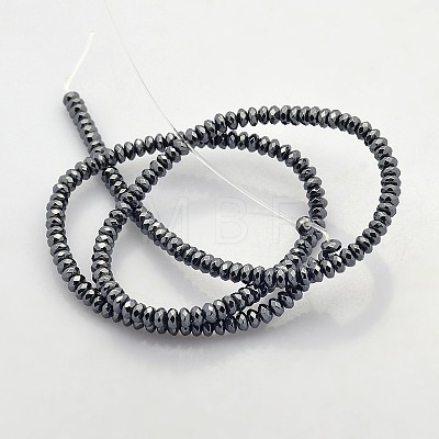 Electroplate Non-magnetic Synthetic Hematite Beads Strands G-J208B-01-1