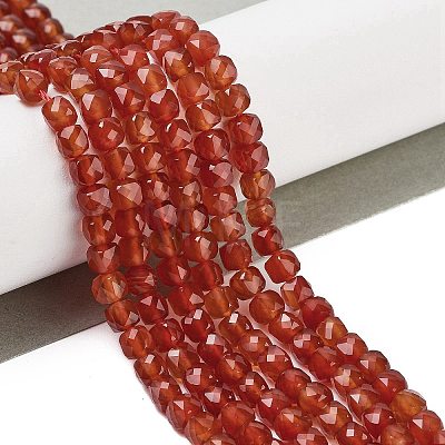 Natural Red Agate Beads Strands G-H042-A49-02-1