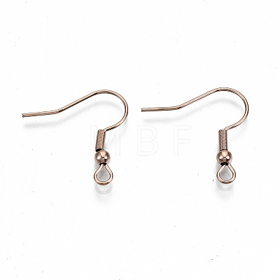304 Stainless Steel Earring Hooks X-STAS-S111-001RG-NR-1