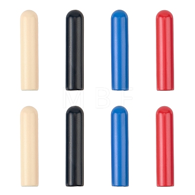 40Pcs 4 Colors Alloy Cord End FIND-GF0008-47A-1