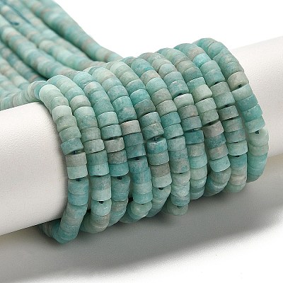 Natural Amazonite Beads Strands G-P575-B41-4x2mm-1
