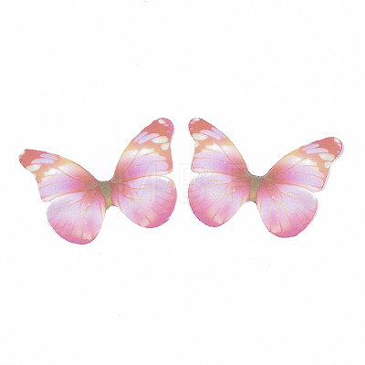 Polyester Fabric Wings Crafts Decoration X-FIND-S322-010C-06-1