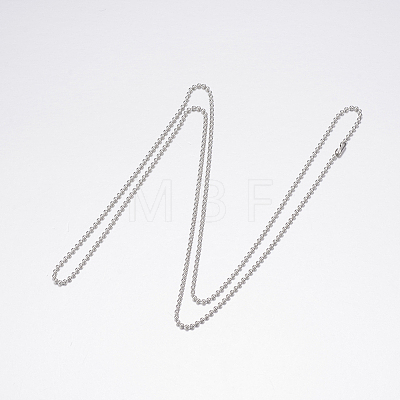 304 Stainless Steel Necklaces X-NJEW-G307-07-1.5mm-P-1