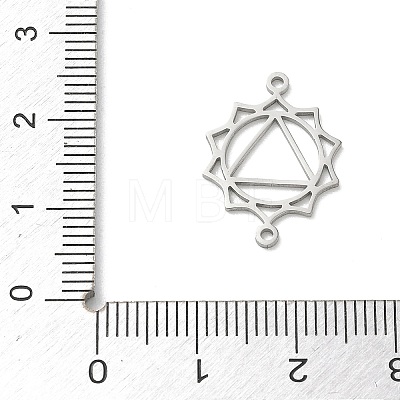 Chakra 304 Stainless Steel Connector Charms SA-CBA28C1-01E-P-1