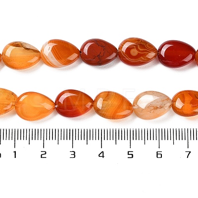 Natural Red Agate Beads Strands G-K357-A09-01-1