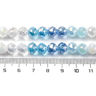 Transparent Glass Beads Strands GLAA-Q009-01D-1