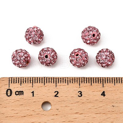 Polymer Clay Rhinestone Beads RB-H284-8MM-209-1