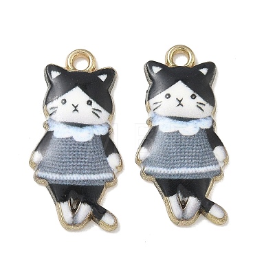 Printed Alloy Pendants ENAM-K076-36G-04-1