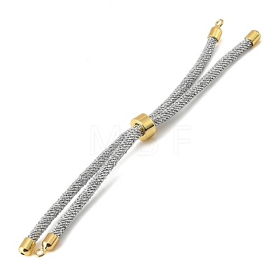 Adjustable Round Polyester Braided Cord Bracelet Making FIND-G117-01G-03-1