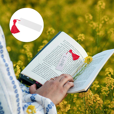 6Pcs Blank Kraft Paper Bookmark AJEW-TADJ0001-31A-1