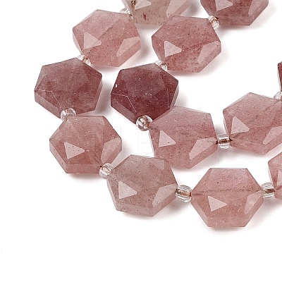 Natural Strawberry Quartz Beads Strands G-G144-A02-01-1