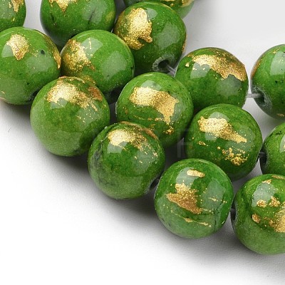 Natural Mashan Jade Beads Strands G-F670-A11-8mm-1