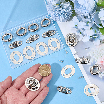 12 Sets Iron Purse Twist Locks DIY-CP0013-76-1