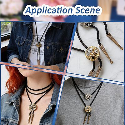 12Pcs Zinc Alloy Cord End FIND-CA0011-78AB-1